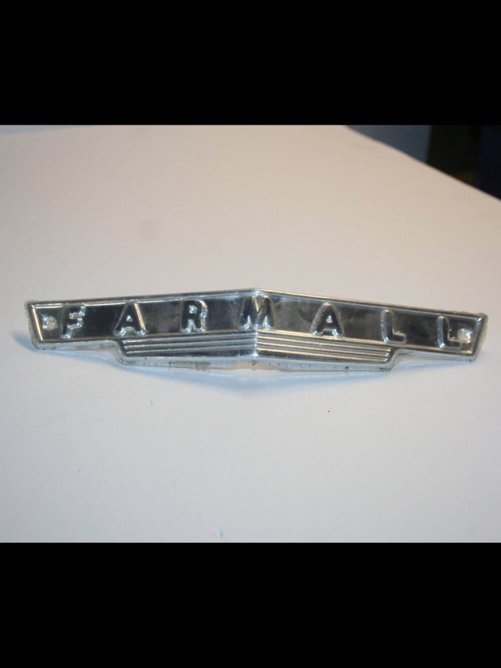 Farmall Front Aluminum Grill Plate Unpainted Emblem  ( A, AV, B, BN )